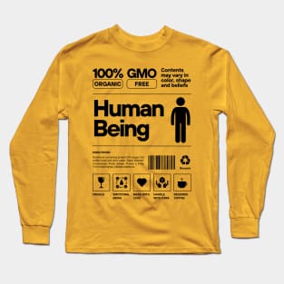 100% Human Being Long Sleeve T-Shirt